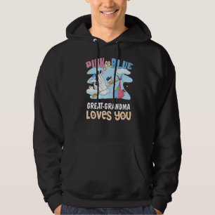 Rosa oder blaue große Oma Lieben Ihr Bestes Großmo Hoodie