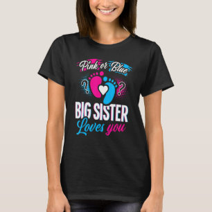 Rosa oder blaue große Schwestern Lieben Sie Baby G T-Shirt