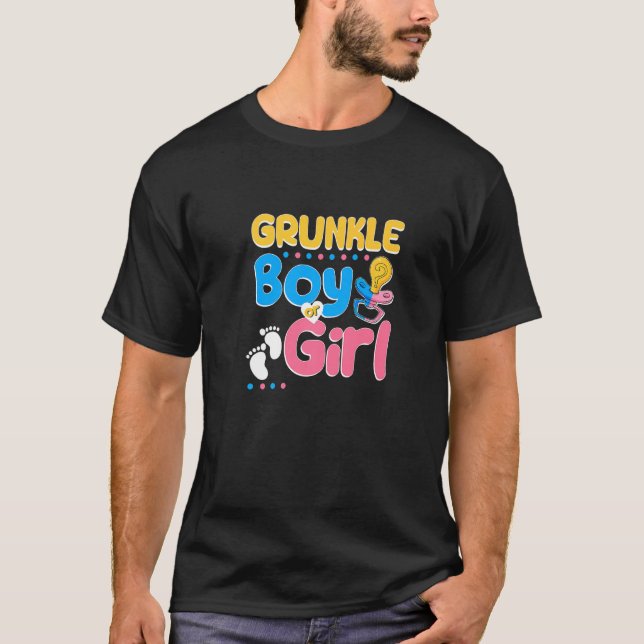 Rosa oder blaue Grunkel Lieben Ihr bester Großer O T-Shirt (Vorderseite)