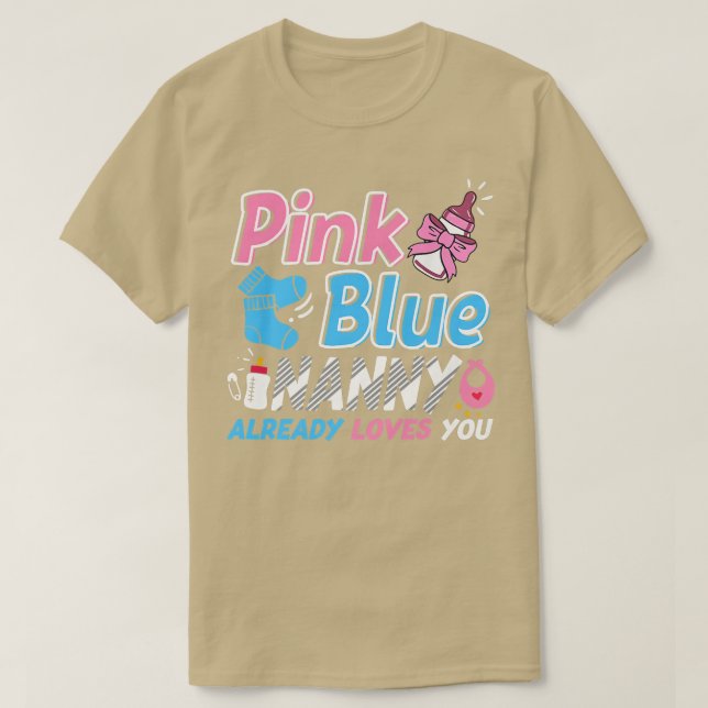 Rosa oder blaue Gruschige Lieben, die Sie Baby Ges T-Shirt (Design vorne)