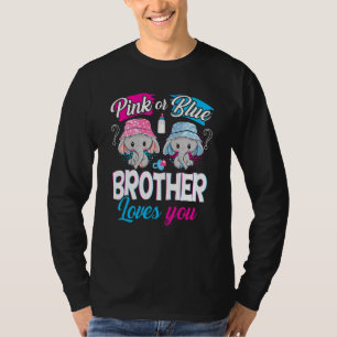 Rosa oder blaue Lieben, die Sie Elefanten Baby Gen T-Shirt