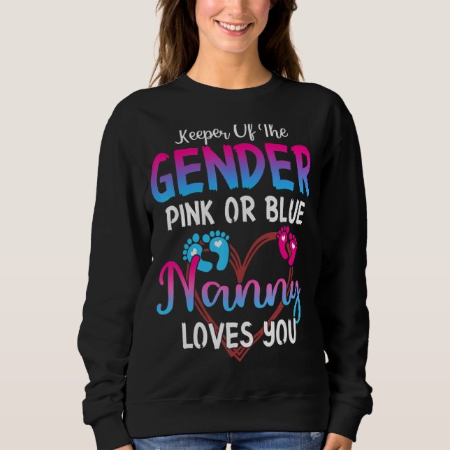 Rosa oder blaue Lieben Sie bewahren das Geschlecht Sweatshirt (Vorderseite)