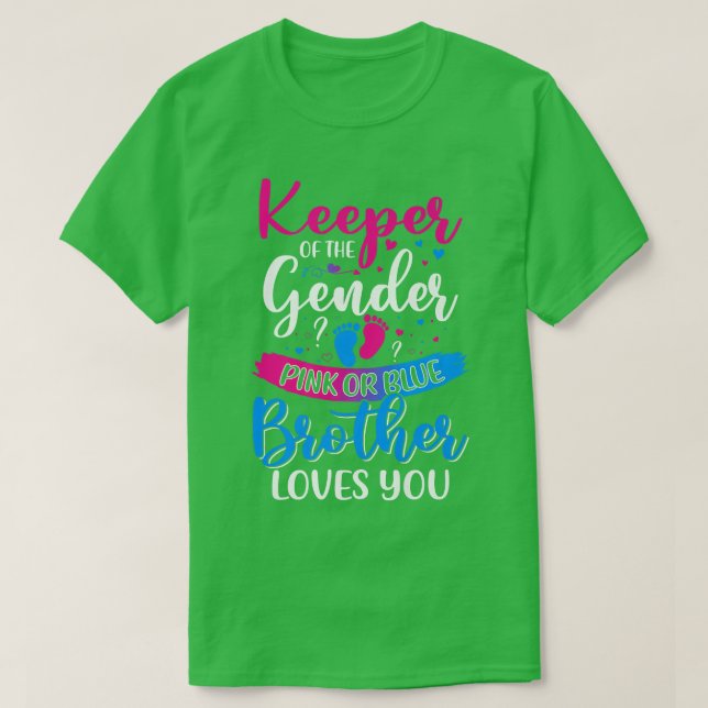 Rosa oder blaue Lieben Sie bewahren Geschlechtsver T-Shirt (Design vorne)