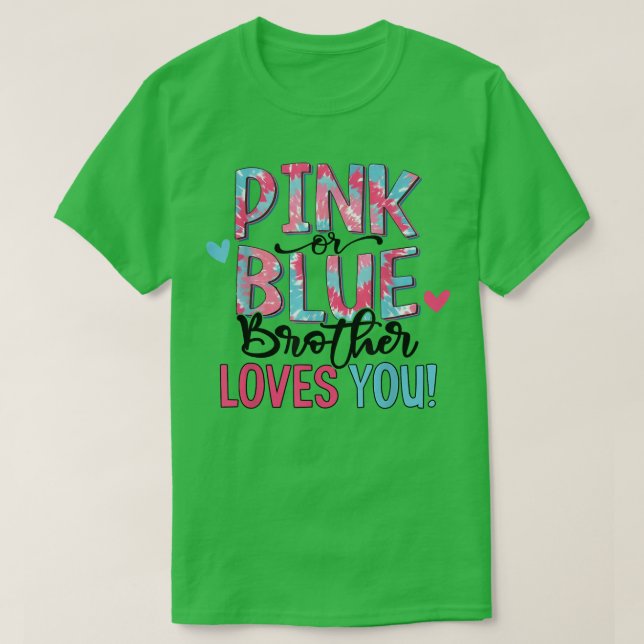 Rosa oder blaue Lieben Sie Gefärbte Krawatte Baby  T-Shirt (Design vorne)