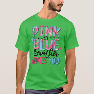 Rosa oder blaue Lieben Sie Gefärbte Krawatte Baby T-Shirt