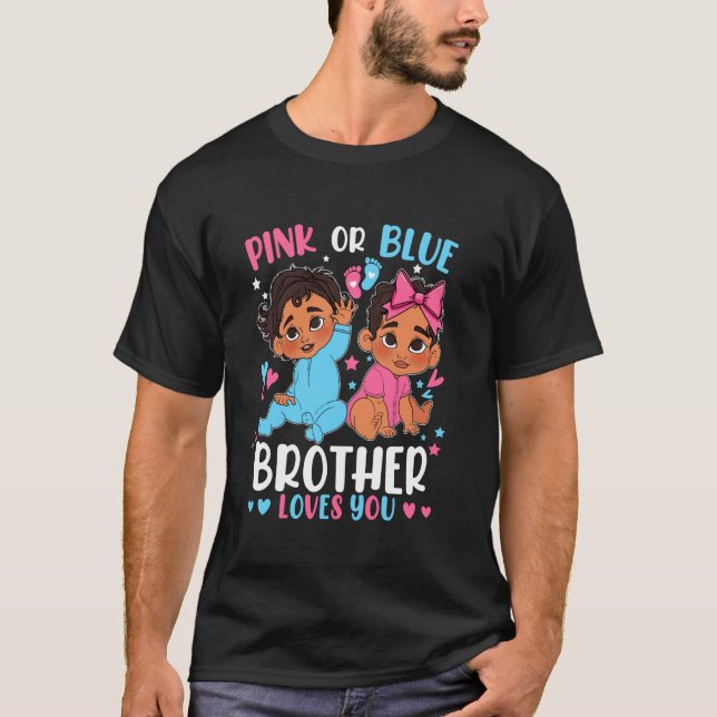 Rosa oder blaue Lieben Sie Geschlecht Pregn offenb T-Shirt (Vorderseite)