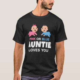 Rosa oder blaue Lieben Sie Geschlecht zeigen Baby  T-Shirt
