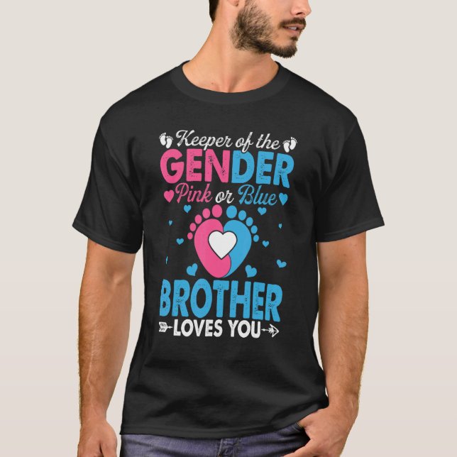 Rosa oder blaue Lieben Sie Geschlecht zeigen Niedl T-Shirt (Vorderseite)