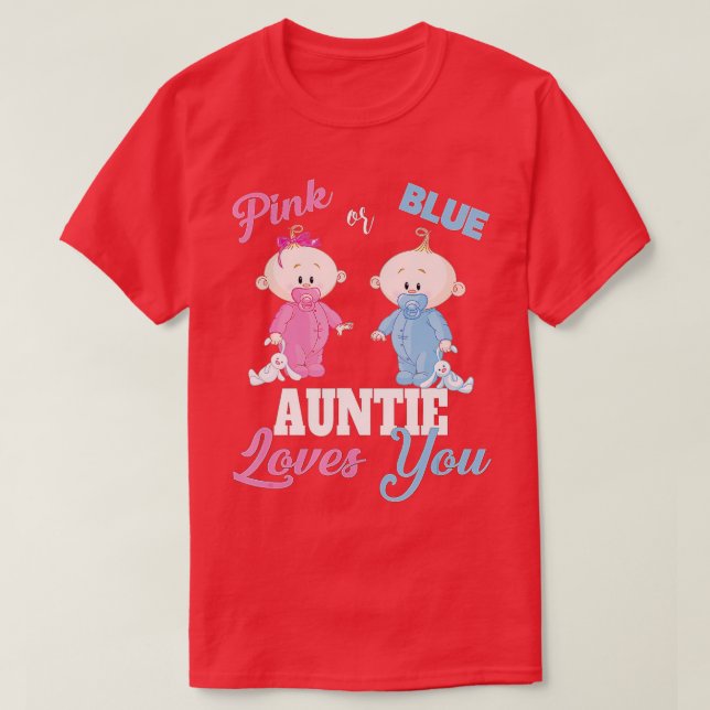 Rosa oder blaue Lieben YouGender-Darstellung T-Shirt (Design vorne)