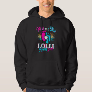 Rosa oder blaue Lolli-Lieben Sie Geschlecht zeigen Hoodie