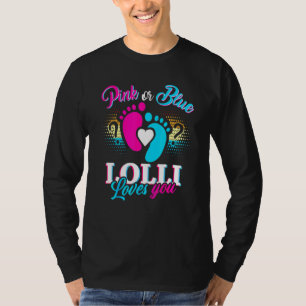 Rosa oder blaue Lolli-Lieben Sie Geschlecht zeigen T-Shirt