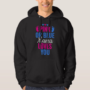 Rosa oder blaue Mama-Lieben Sie Geschlecht zeigen  Hoodie