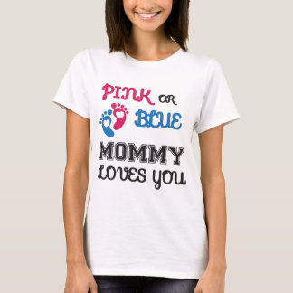 Rosa oder blaue Mami-Lieben Sie, Geschlecht offenb T-Shirt