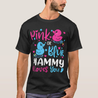 Rosa oder blaue Mammy-Lieben Ihr Baby Gender Revea T-Shirt