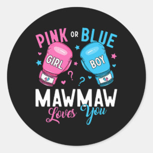 Rosa oder blaue Mawmaw-Lieben, die Sie als Boxing Runder Aufkleber