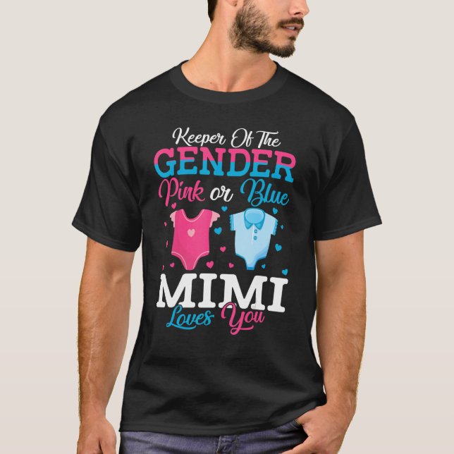 Rosa oder blaue Mimi-Hüterin der Mimi-Lieben T-Shirt (Vorderseite)