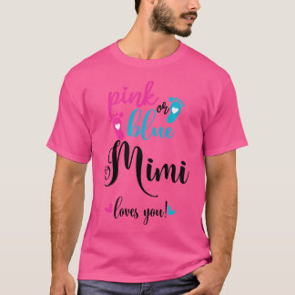 Rosa oder blaue Mimi-Lieben Sie Geschlecht zeigen T-Shirt