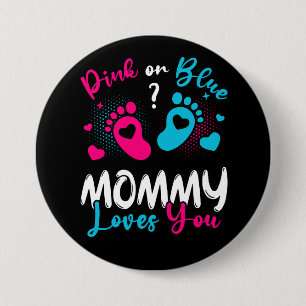 Rosa oder blaue Mommy-Lieben Button