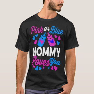 Rosa oder blaue MOMMY-Lieben   Mama für Kinder T-Shirt