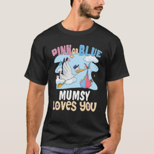 Rosa oder blaue Mumsy-Lieben Die beste Mama für je T-Shirt