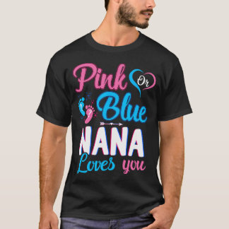 Rosa oder blaue Nana-Lieben Sie Niedliche Geschlec T-Shirt