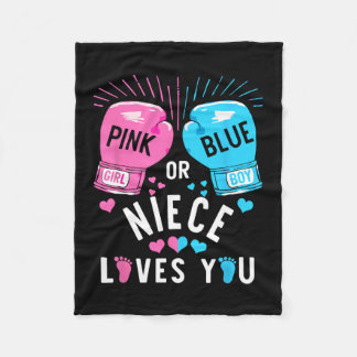 Rosa oder blaue Nichte Lieben, die Sie Boxing Gend Fleecedecke