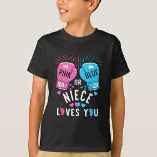 Rosa oder blaue Nichte Lieben, die Sie Boxing Gend T-Shirt