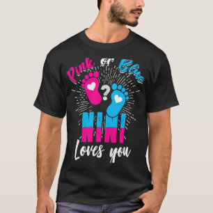 Rosa oder blaue Nini-Lieben Sie Geschlecht zeigen T-Shirt