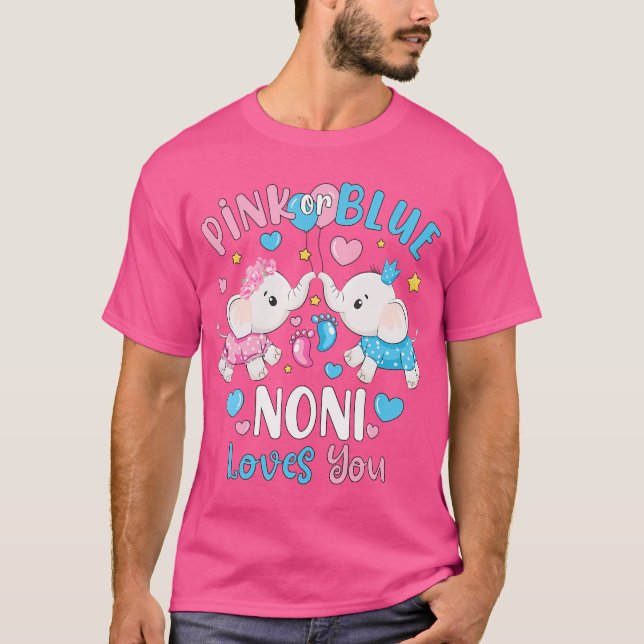 Rosa oder blaue Noni-Lieben, die Sie Geschlecht of T-Shirt (Vorderseite)