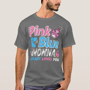 Rosa oder blaue Nonna Lieben, die Sie Baby Geschle T-Shirt
