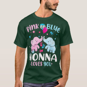 Rosa oder blaue Nonna Lieben Sie Elefanten Baby Ge T-Shirt