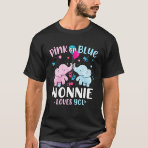 Rosa oder blaue Nonnie-Lieben, die Sie Geschlecht T-Shirt