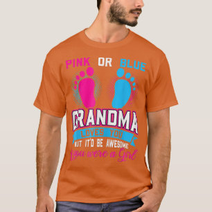 Rosa oder blaue Oma Frauen Liebe Sie Mädchen Gesch T-Shirt