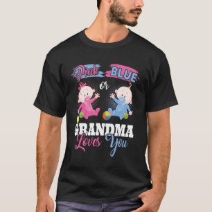 Rosa oder blaue Oma-Lieben, bei denen Sie Geschlec T-Shirt