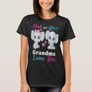 Rosa oder blaue Oma Lieben, die Sie Elefanten Baby T-Shirt