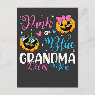 Rosa oder blaue Oma-Lieben, die Sie Pumpkin Baby Postkarte