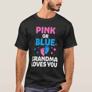 Rosa oder blaue Oma-Lieben Sie Geschlecht Baby Rev T-Shirt