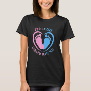 Rosa oder blaue Oma-Lieben Sie Geschlecht Baby Rev T-Shirt