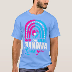 Rosa oder blaue Oma-Lieben Sie Geschlecht offenbar T-Shirt