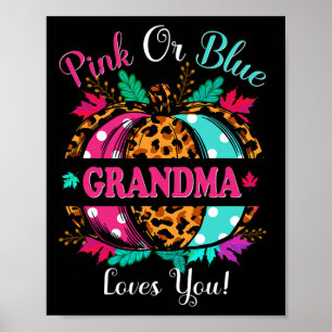 Rosa oder blaue Oma Lieben Sie Leopard Pumpkin Fal Poster