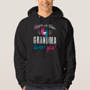 Rosa oder blaue Oma Lieben Sie Zukunft Granny Gend Hoodie