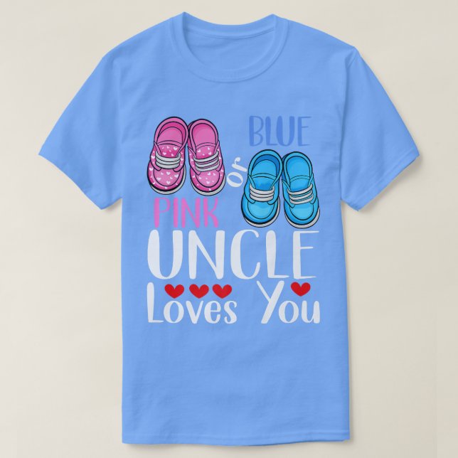 Rosa oder blaue Onkel Lieben, die Sie Geschlecht z T-Shirt (Design vorne)