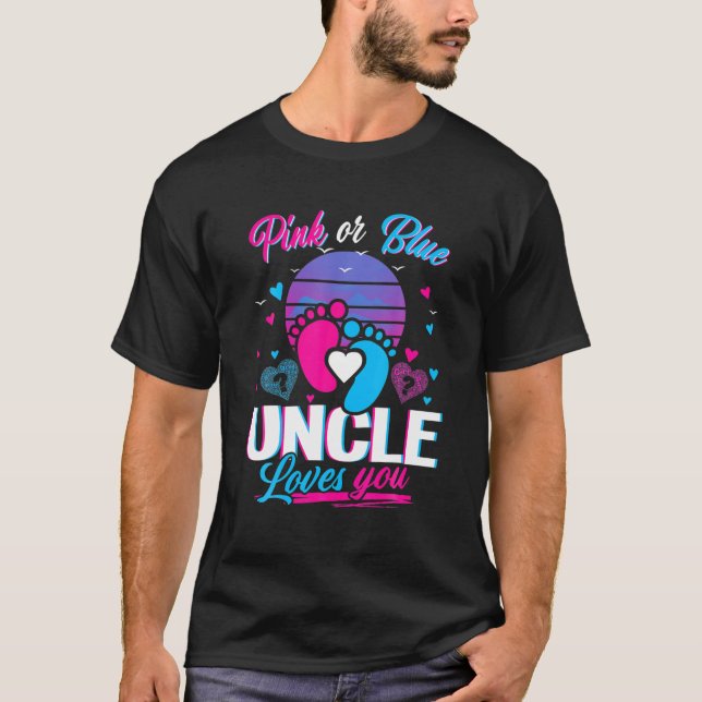 Rosa oder blaue Onkel Lieben, die Sie Mütter und V T-Shirt (Vorderseite)