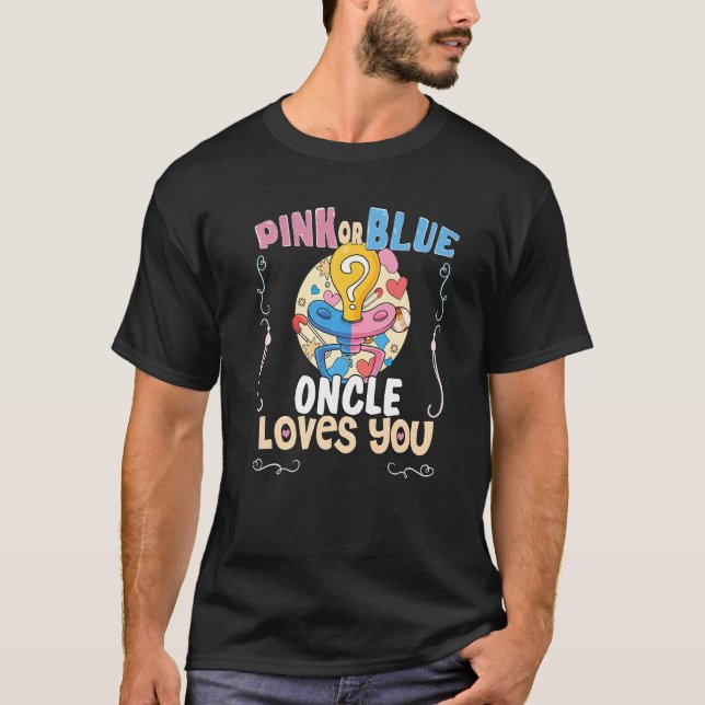 Rosa oder blaue Onkel Lieben Sie am besten Onkel j T-Shirt (Vorderseite)