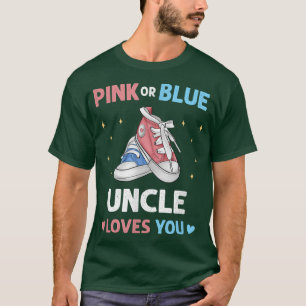 Rosa oder blaue Onkel Lieben Sie Brother Baby Gend T-Shirt