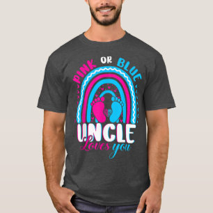 Rosa oder blaue Onkel Lieben Sie Geschlecht zeigen T-Shirt