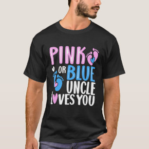 Rosa oder blaue Onkel Lieben Sie Geschlecht zeigen T-Shirt