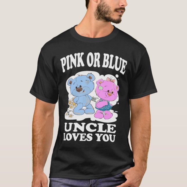 Rosa oder blaue Onkel Lieben Sie Geschlechtsverkeh T-Shirt (Vorderseite)