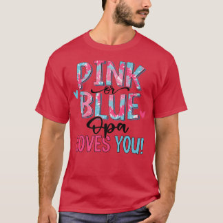 Rosa oder blaue OPA-Lieben Sie Gefärbte Krawatte B T-Shirt