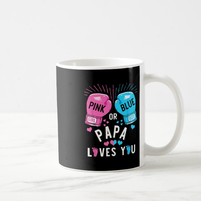 Rosa oder blaue Papa-Lieben, die Sie beim Boxen de Kaffeetasse (Rechts)